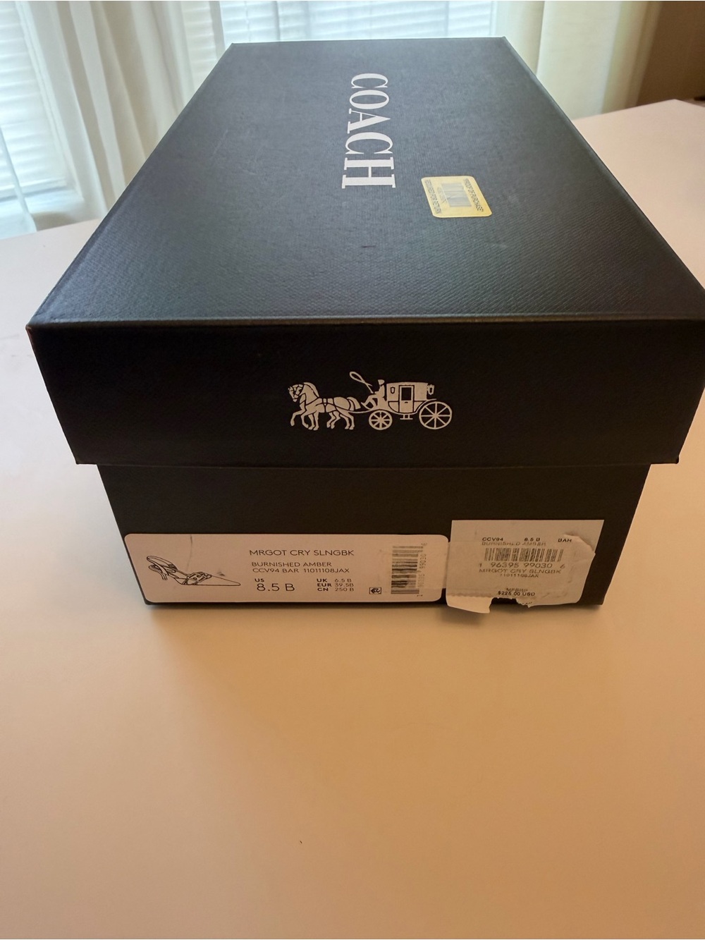 ✨ Brand New Coach Margot Crystal Signature Slingback Flats - Picture 2 of 4